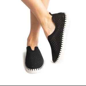 Ilse Jacobsen Black Espadrille Slip-Ons